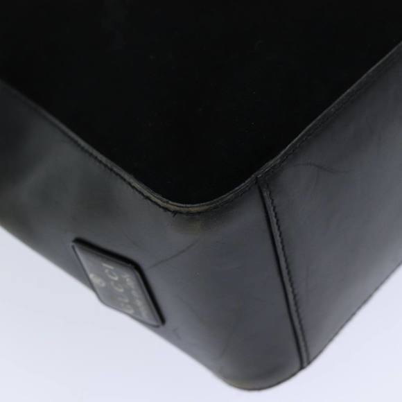 GUCCI Shoulder Bag Suede Black 001 3770 Auth 76389 - Picture 11 of 16